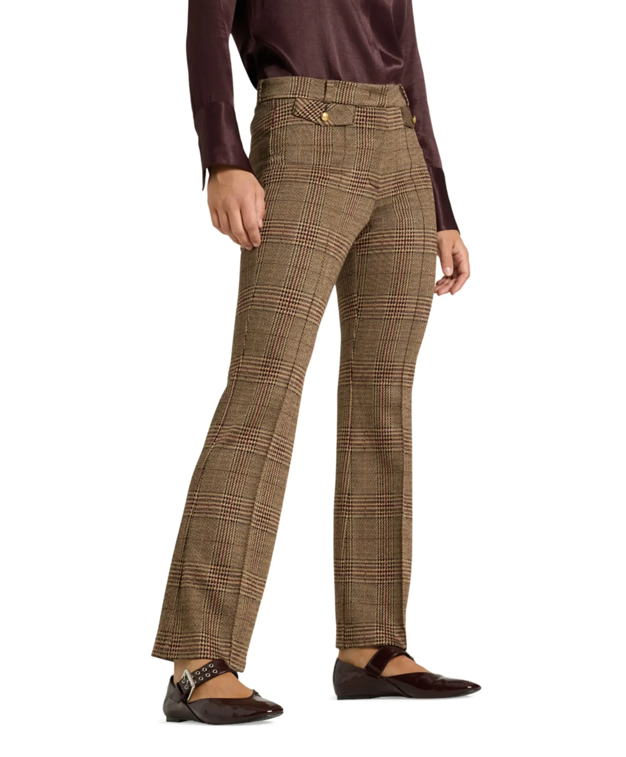 Fleur cropped dames broek bruin