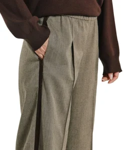 FQSOFY dames broek bruin