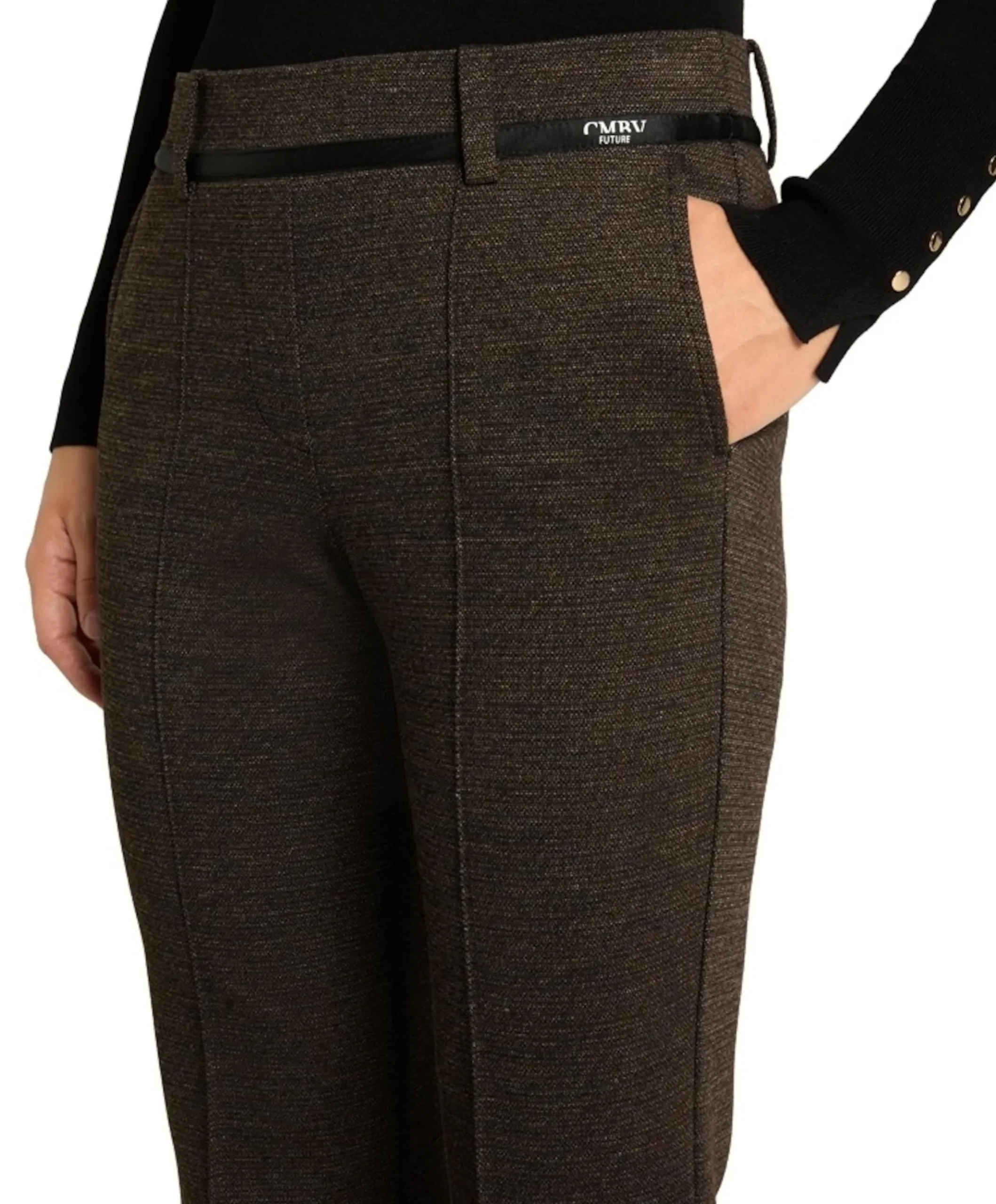 Francoise cropped dames broek bruin