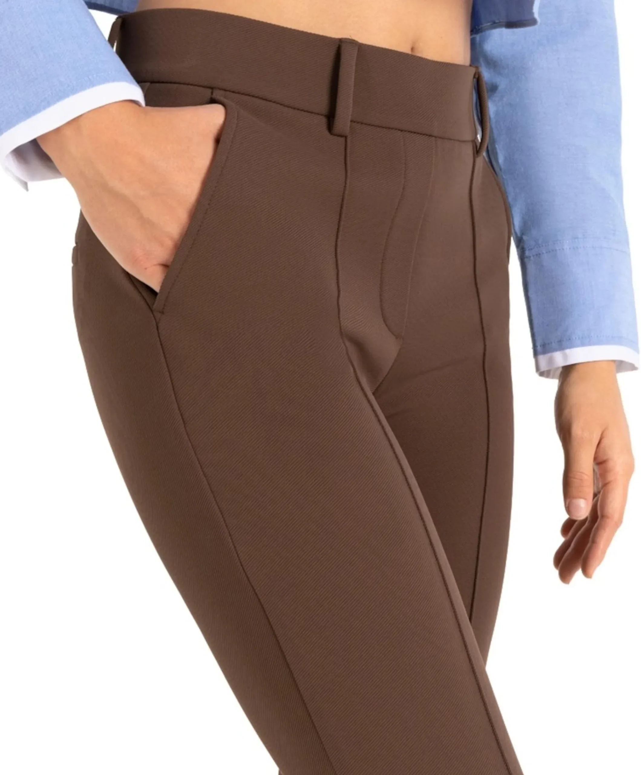Francoise L32 dames broek bruin