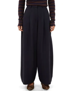 frida copper stripe dames broek blauw