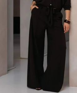 GENIVA dames broek bruin