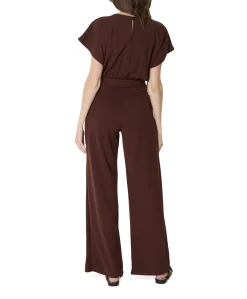 Girl-ju.v dames jumpsuit bruin