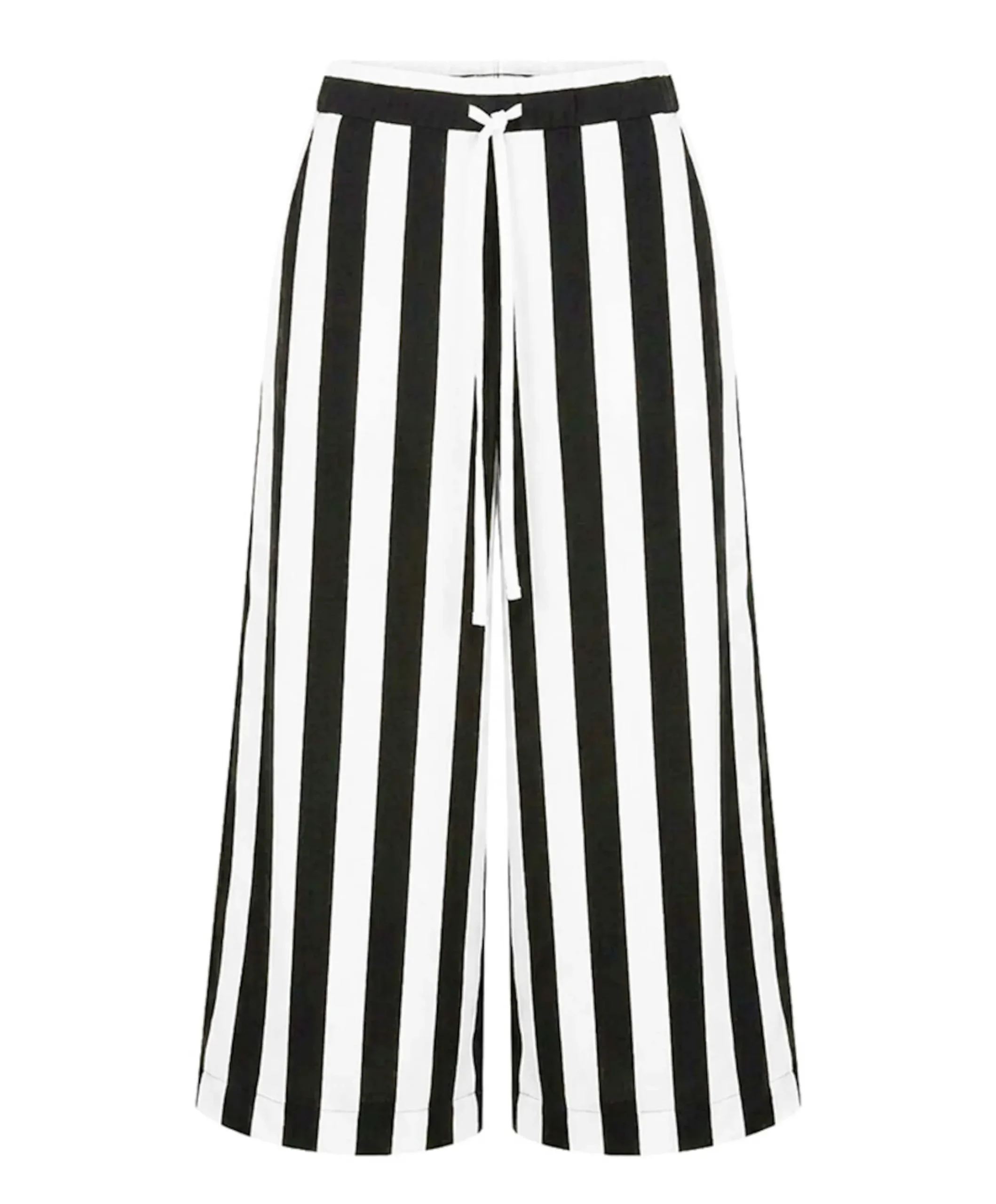 Grace stripe culotte dames broek zwart