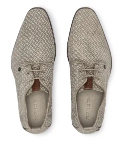 Greg braid heren veterschoenen beige
