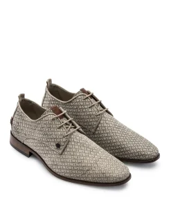 Greg braid heren veterschoenen beige