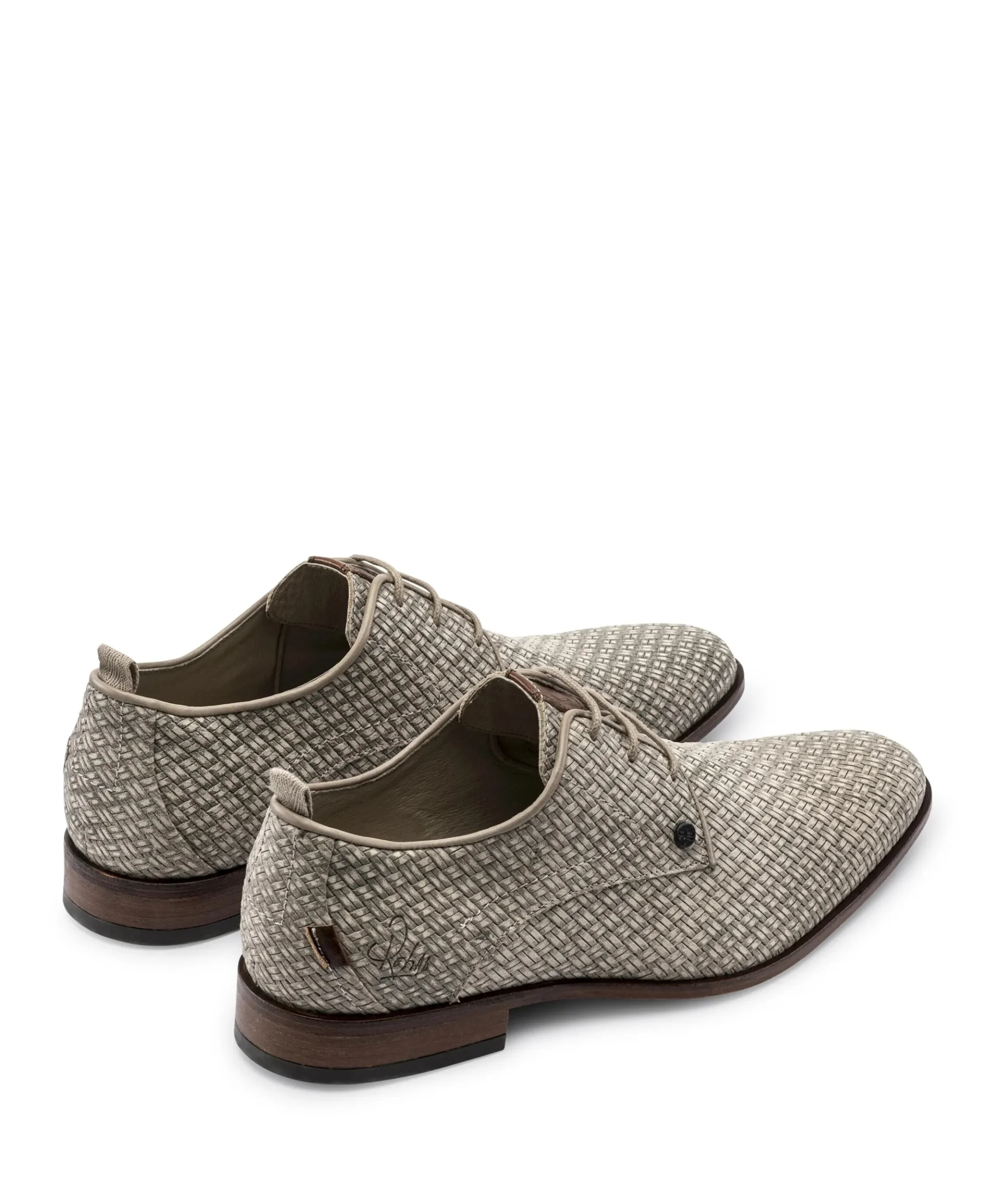 Greg braid heren veterschoenen beige