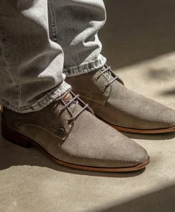 GREG WALL SUE heren veterschoenen grijs