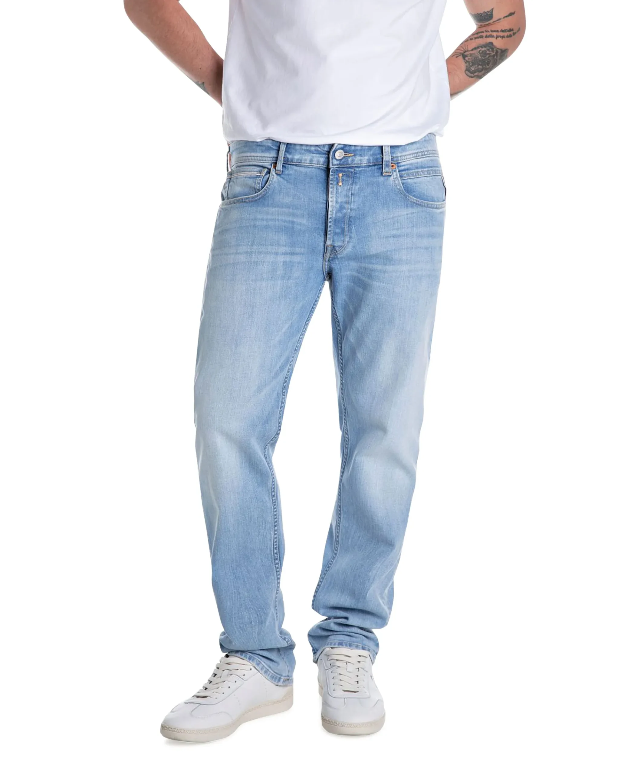 Grover pant heren jeans blauw