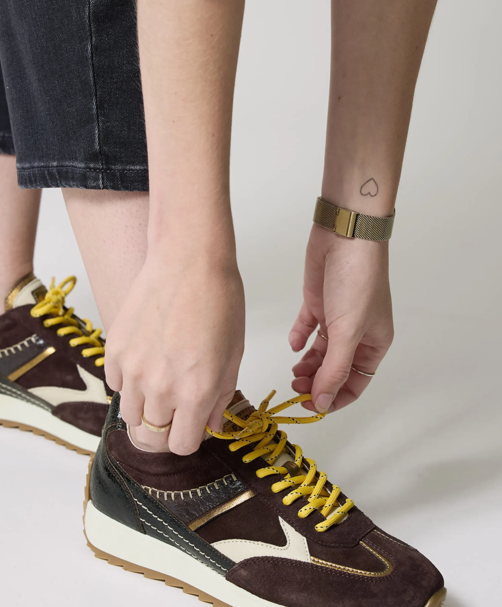 Harlem dames sneakers bruin