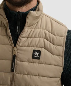 Heren bodywarmer beige