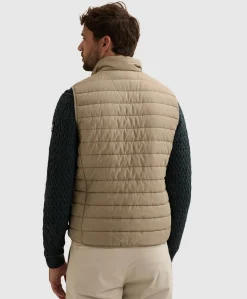 Heren bodywarmer beige