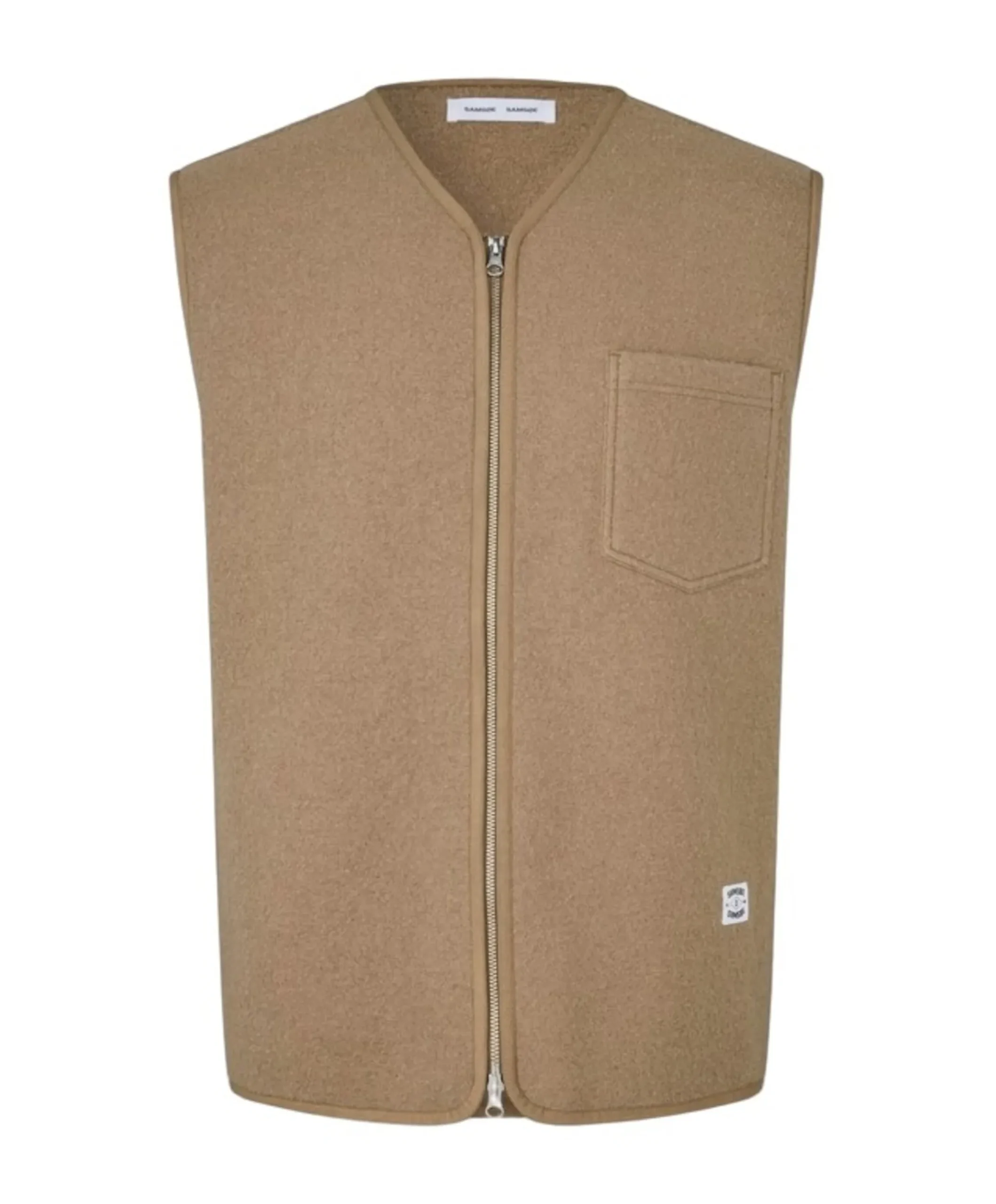 Heren bodywarmer beige