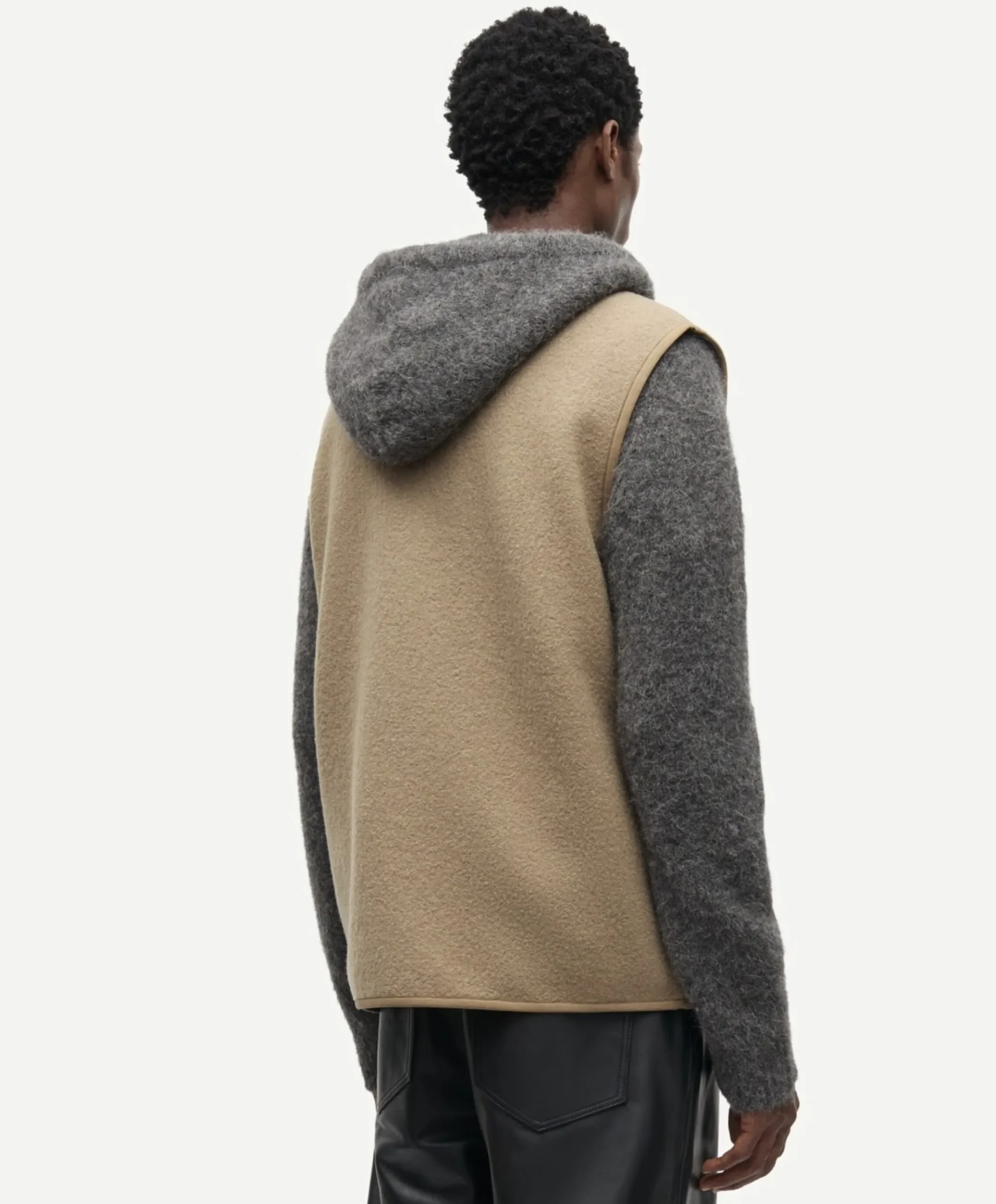Heren bodywarmer beige