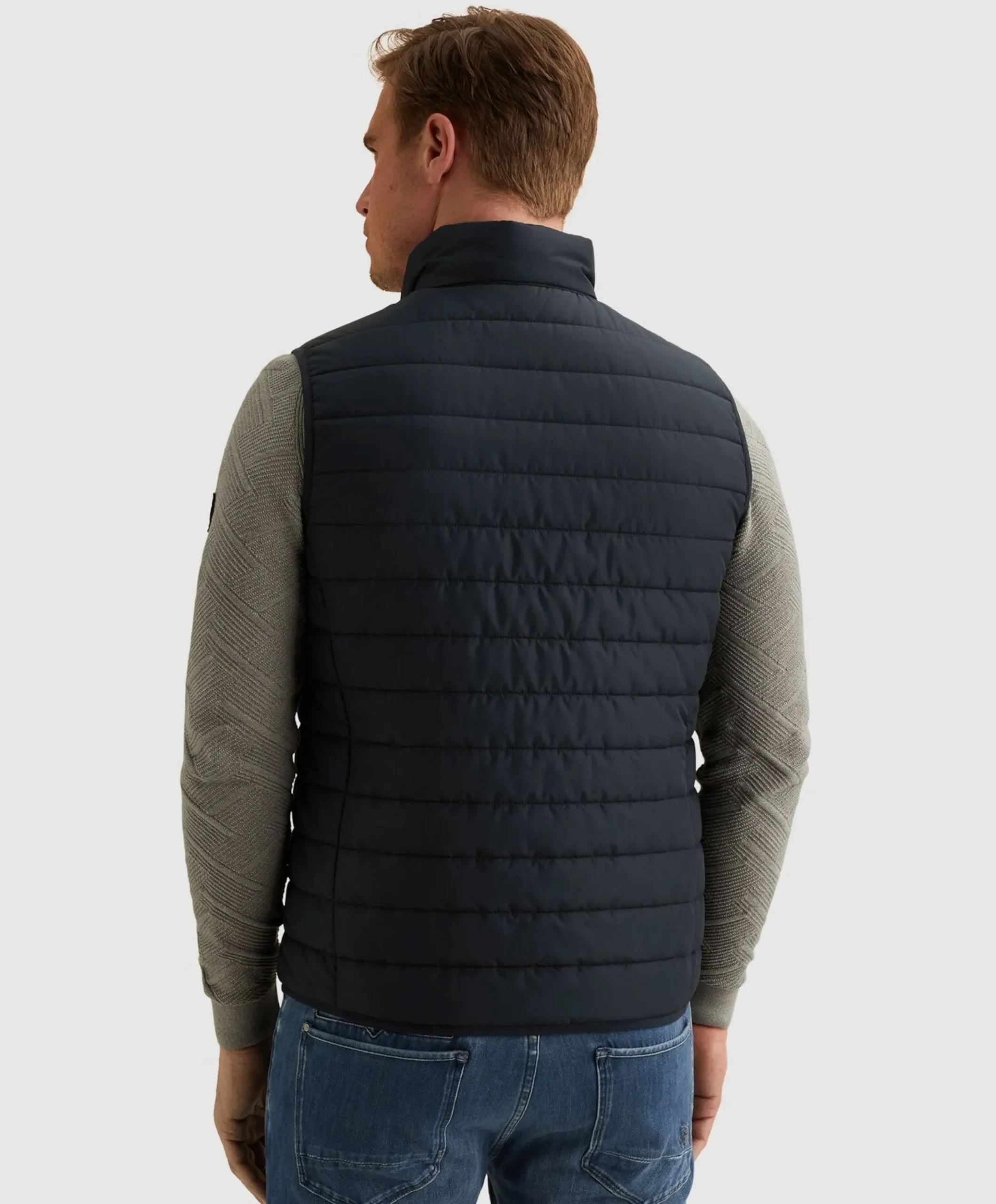 Heren bodywarmer blauw