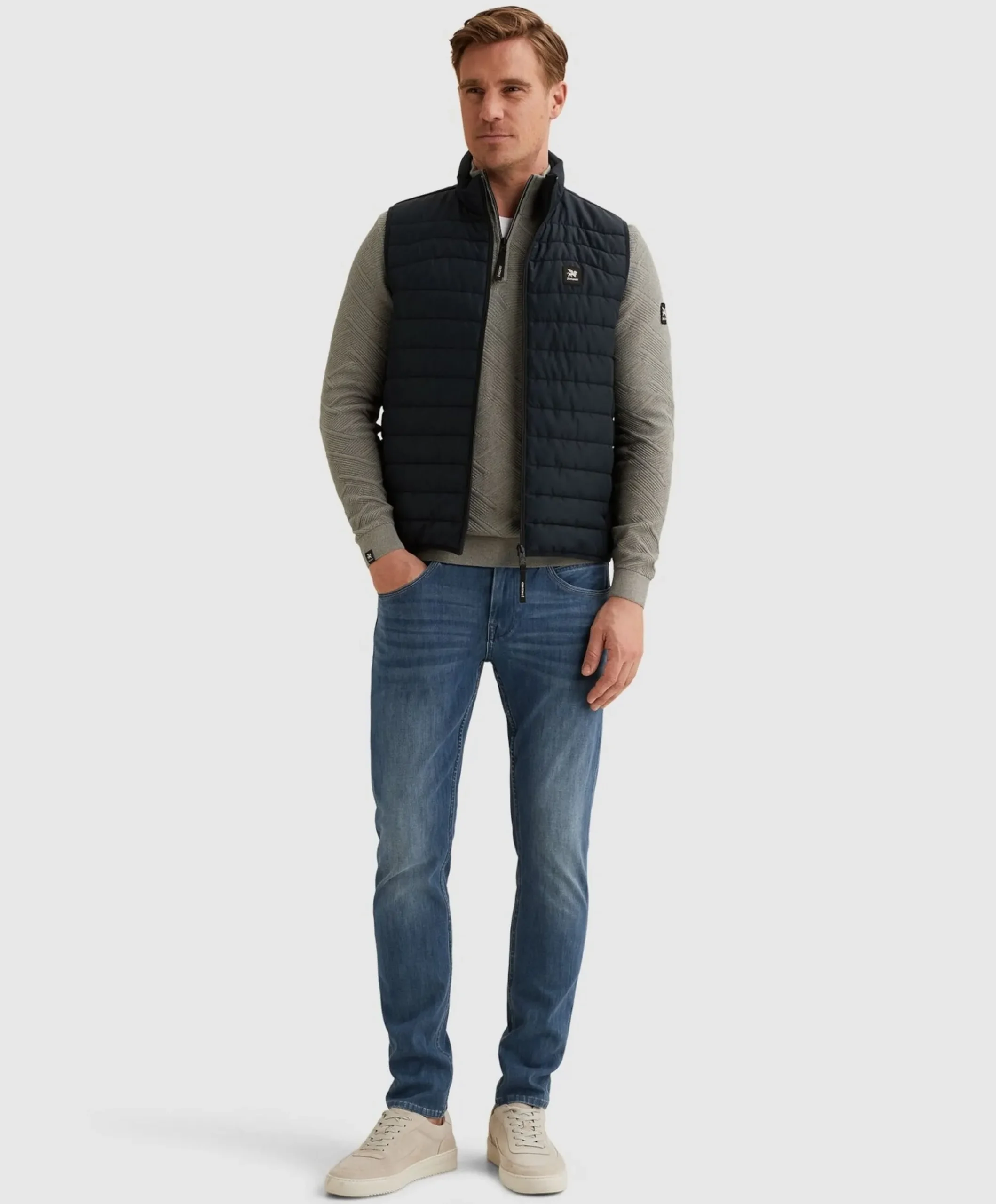 Heren bodywarmer blauw