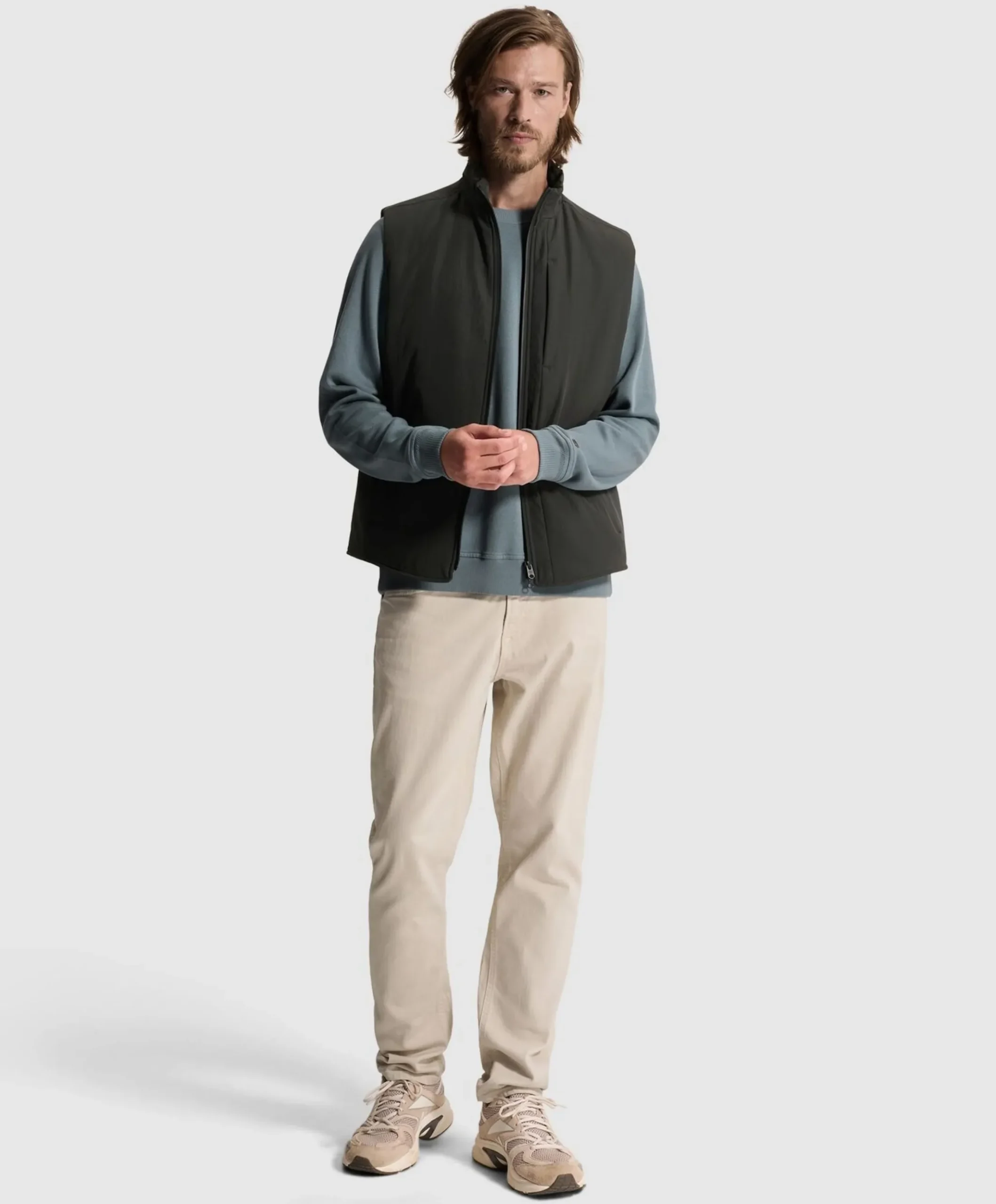 Heren bodywarmer grijs