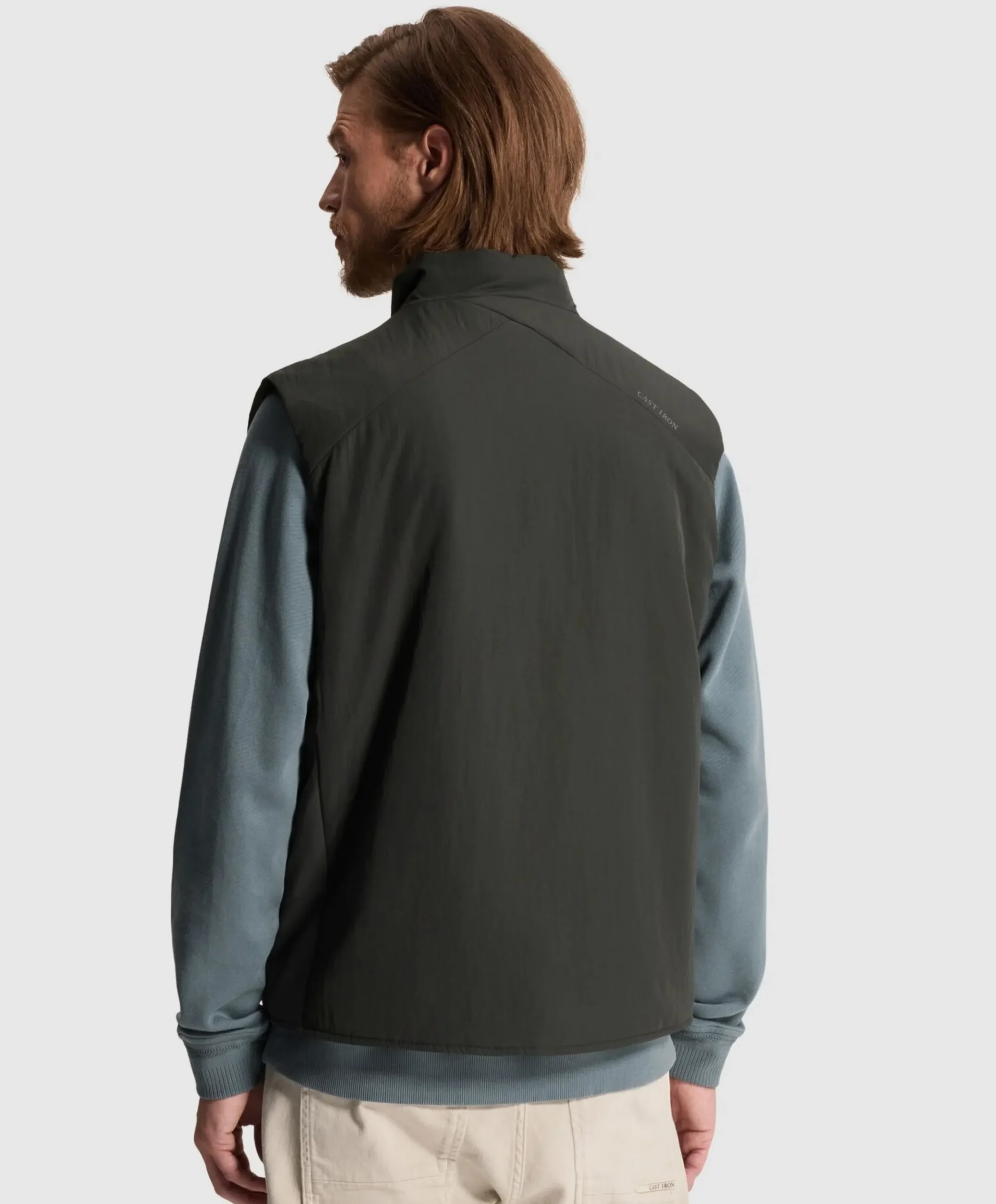 Heren bodywarmer grijs