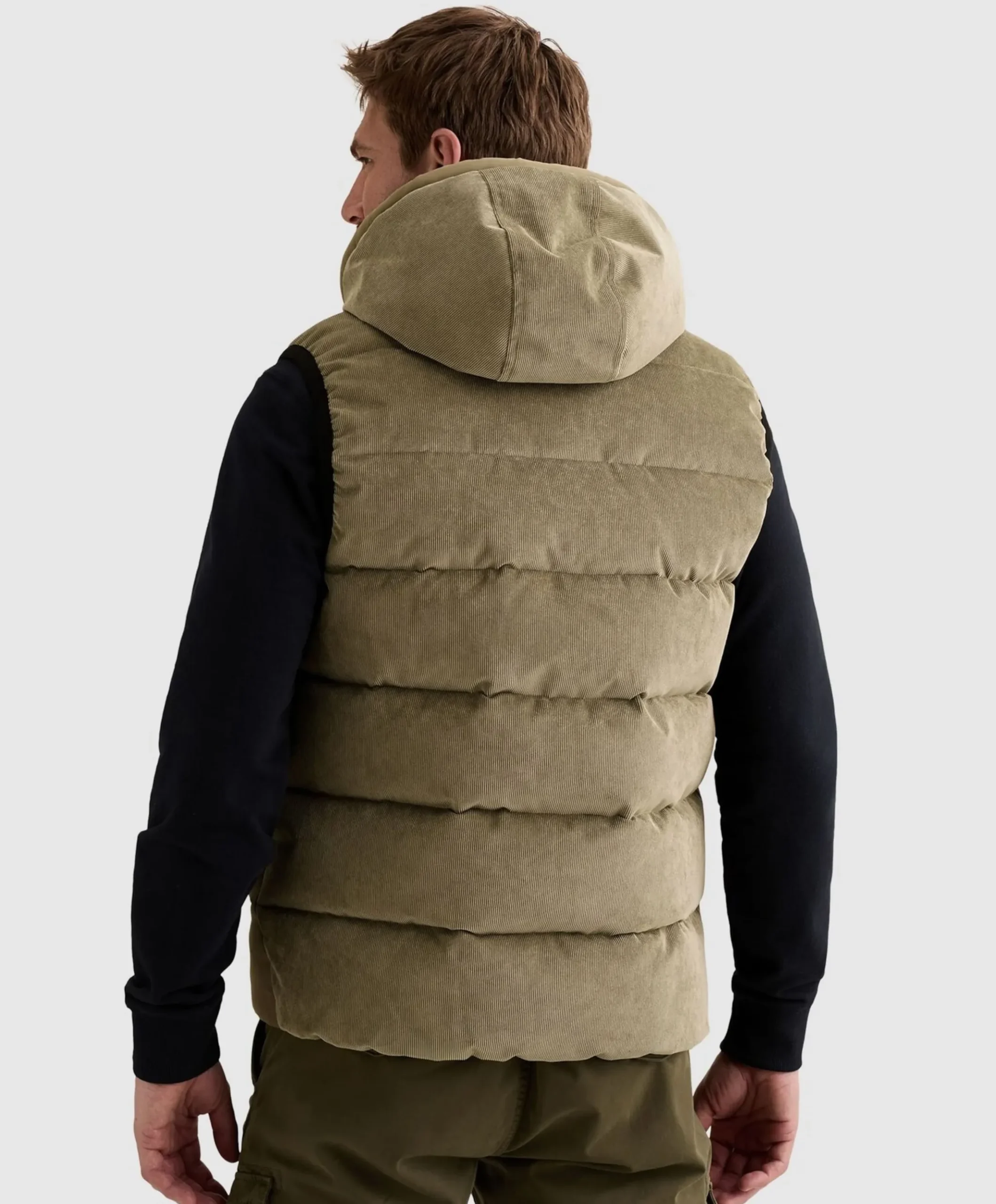 Heren bodywarmer groen