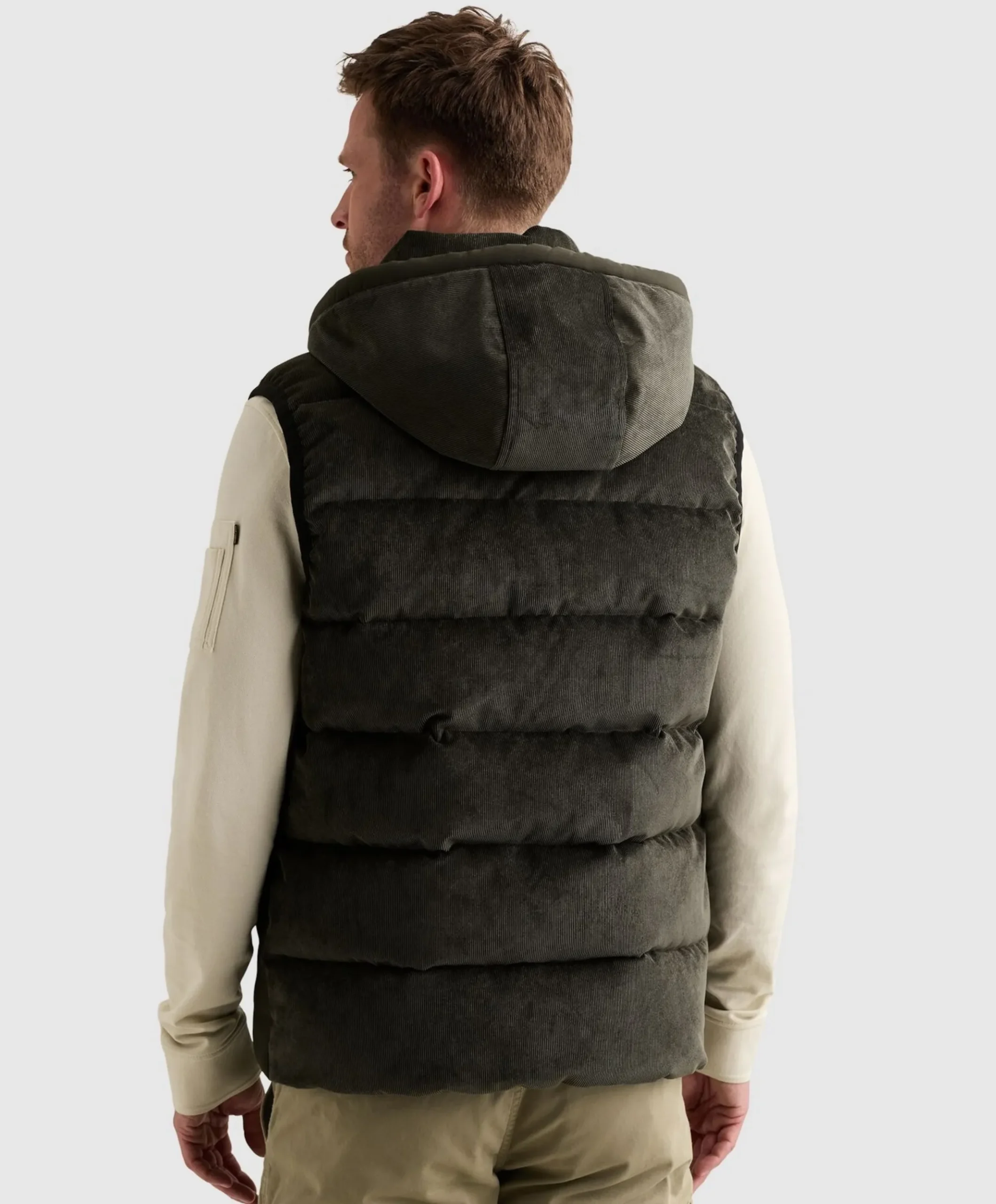 Heren bodywarmer groen