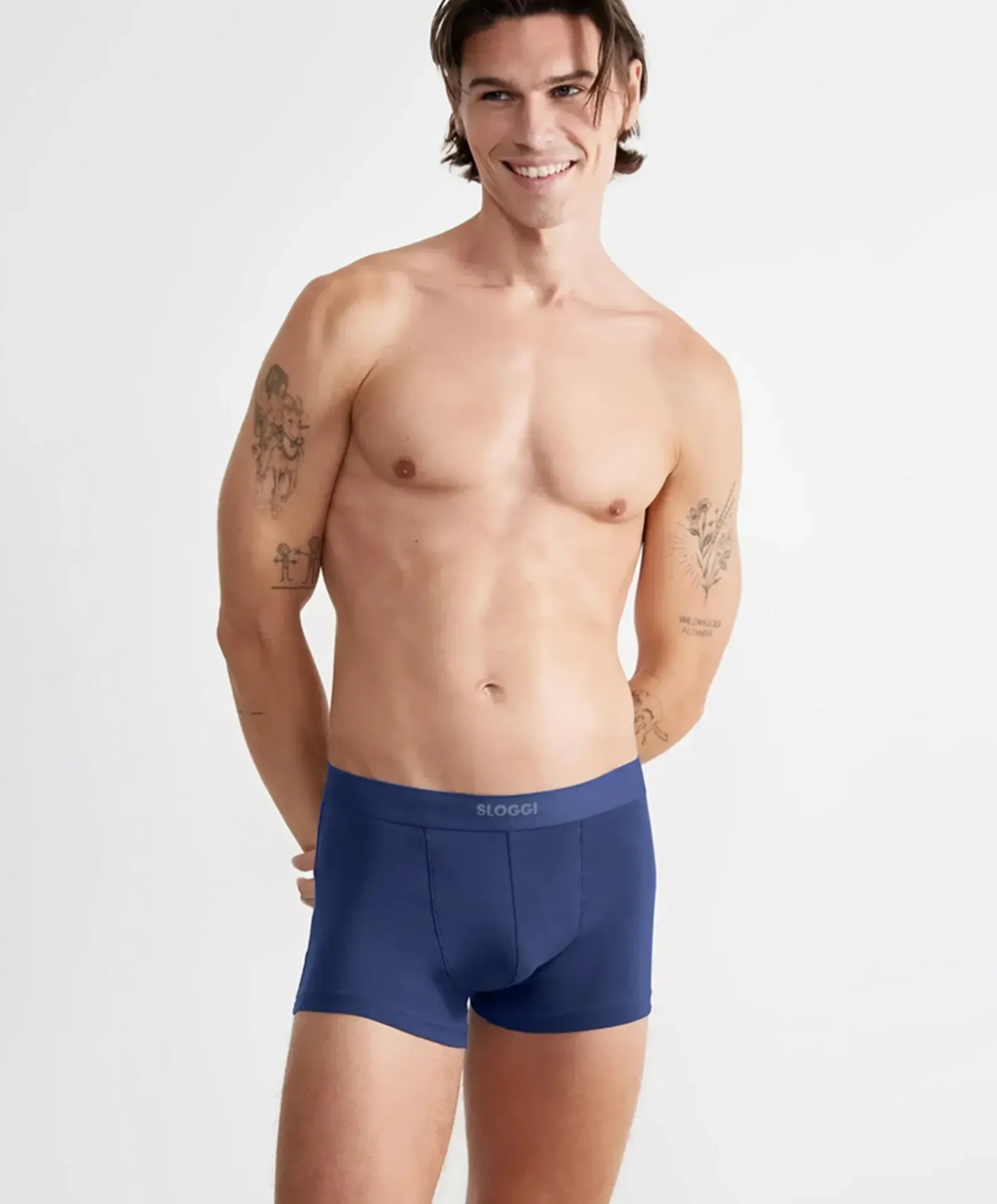Heren boxershort blauw
