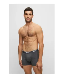 Heren boxershort grijs