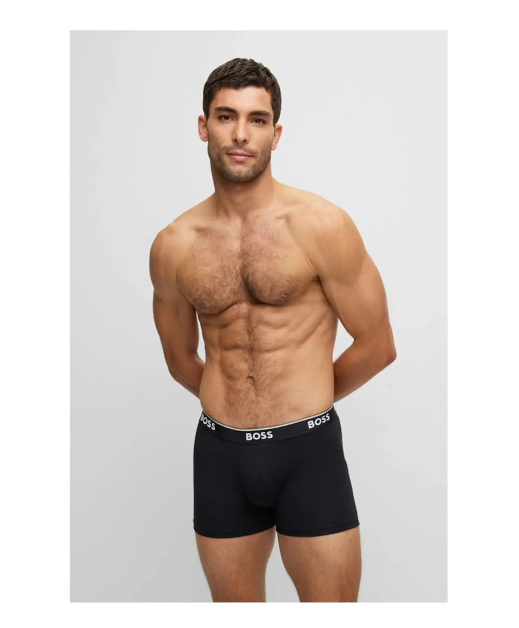 Heren boxershort grijs