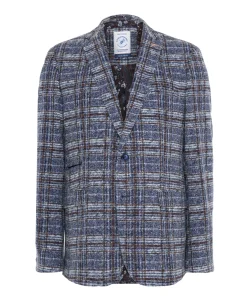 Heren colbert blauw