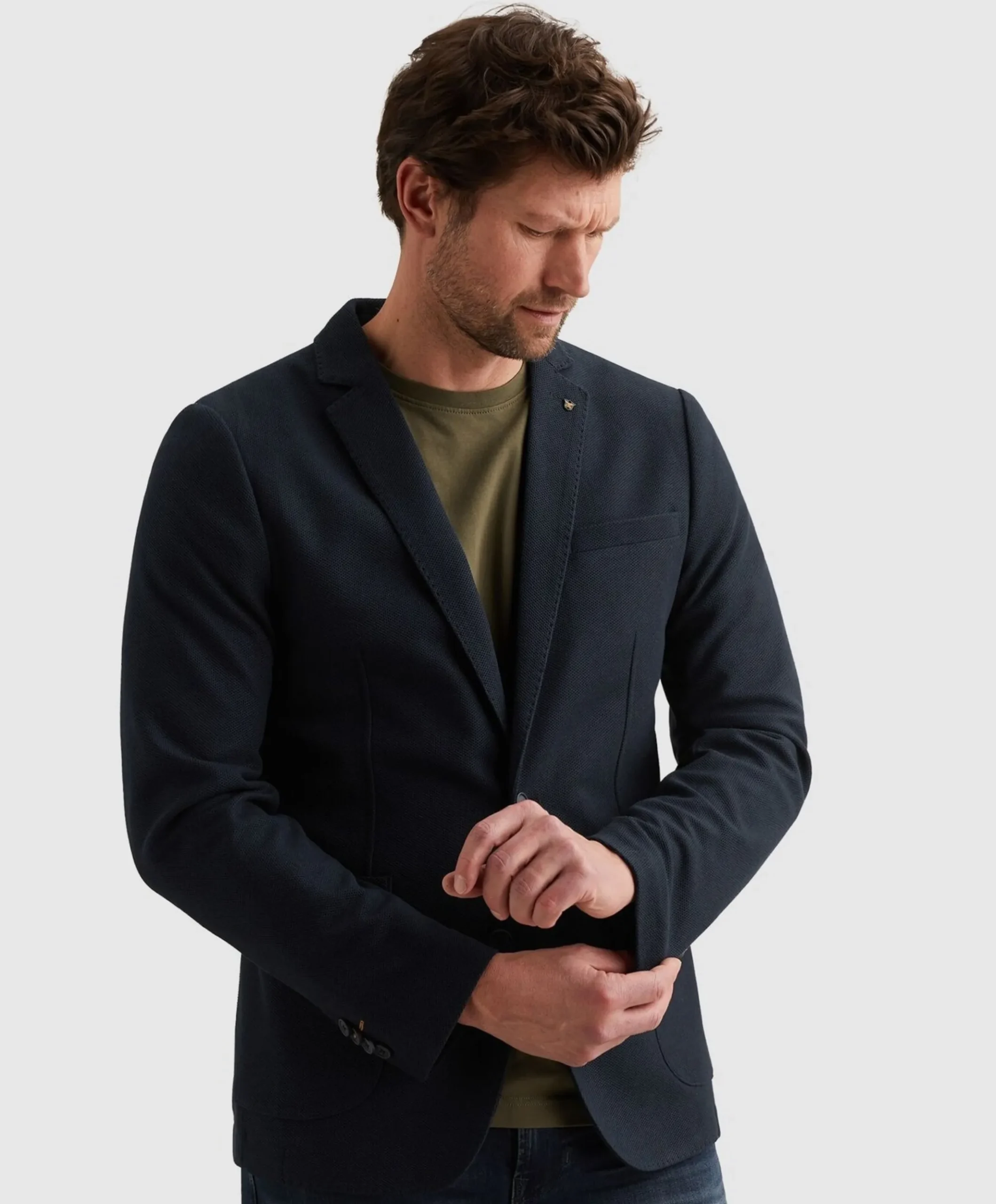Heren colbert blauw