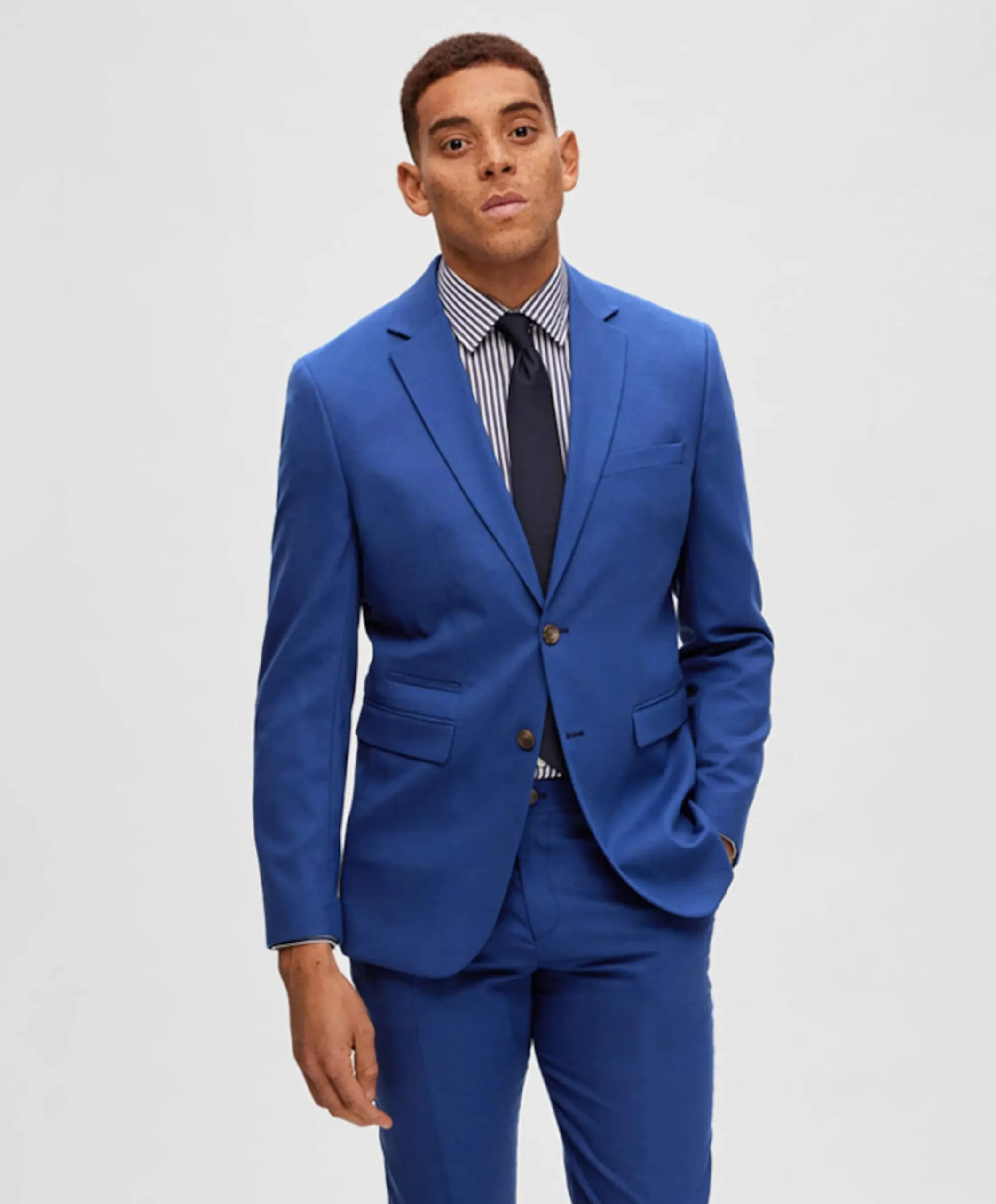 Heren colbert blauw