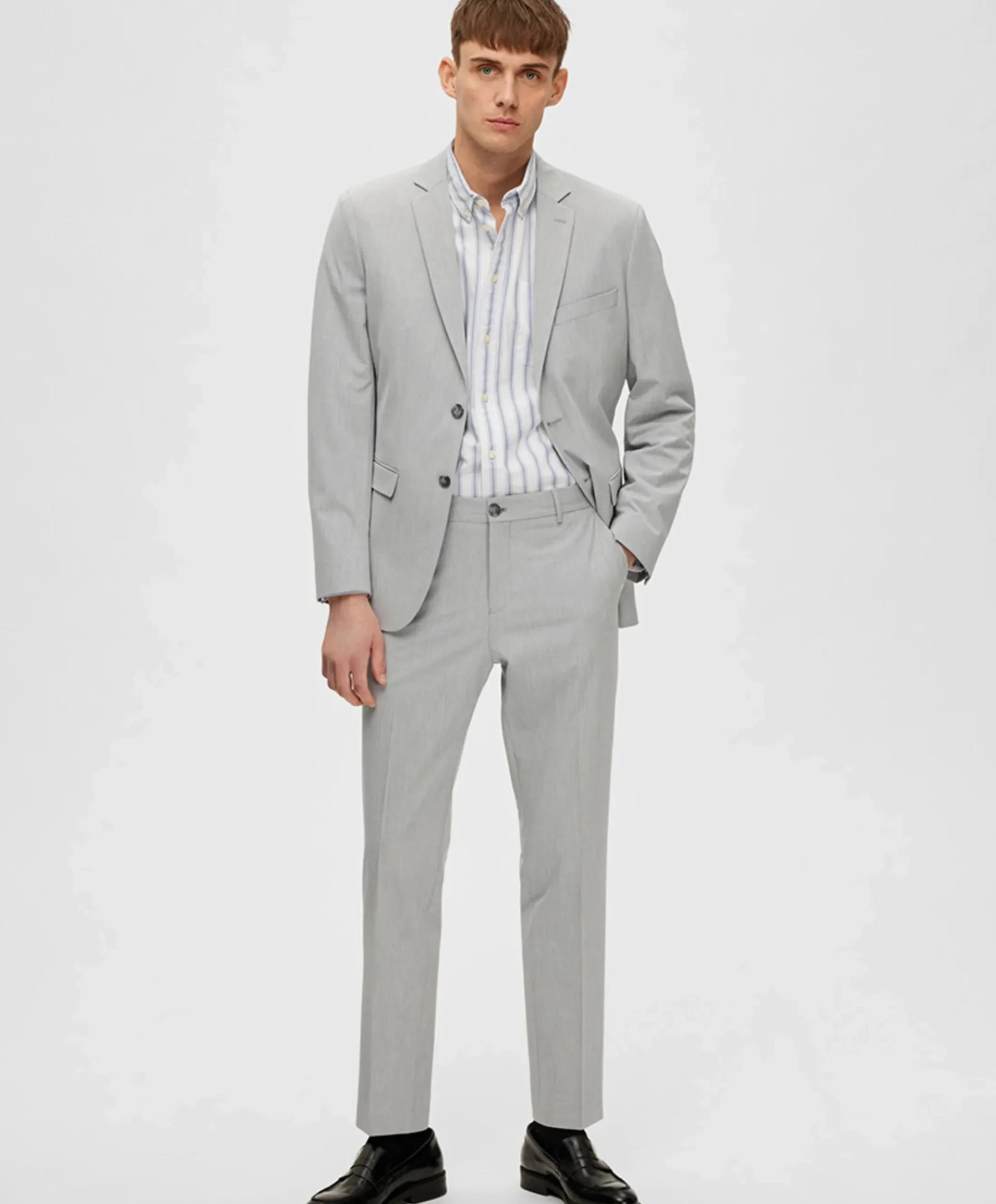 Heren colbert grijs