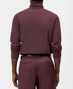 Heren coltrui bordeaux