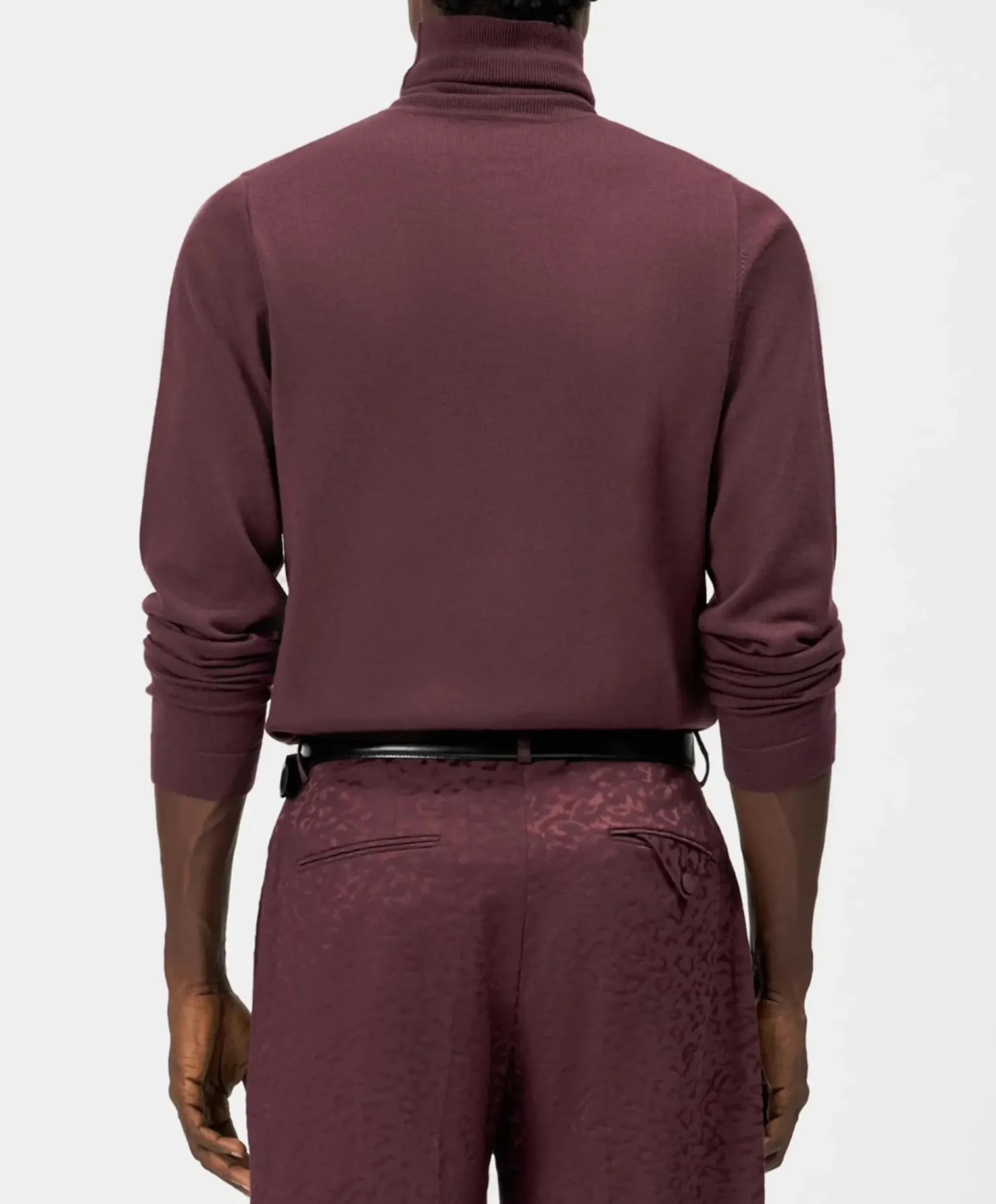Heren coltrui bordeaux