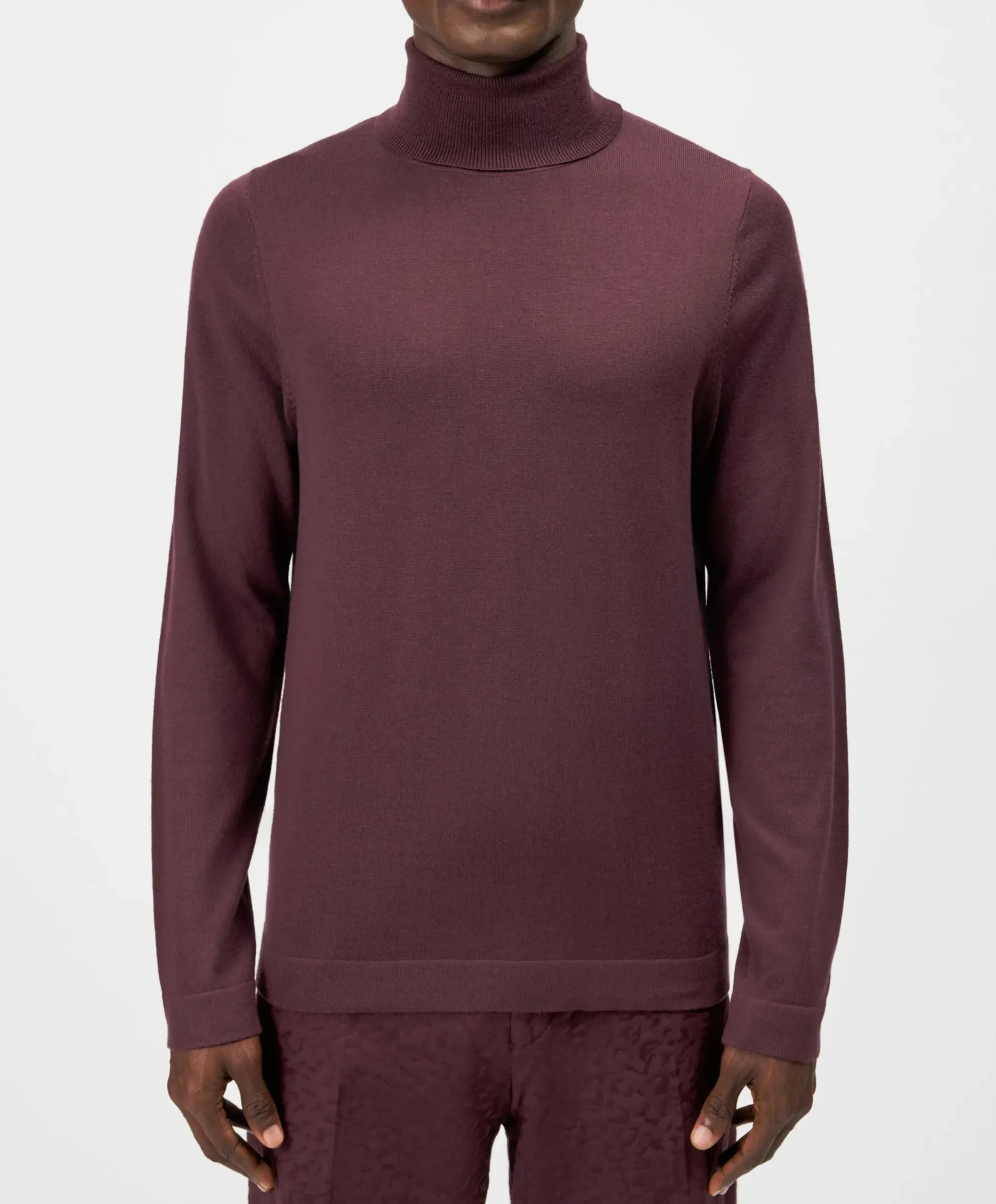 Heren coltrui bordeaux