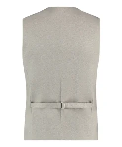 Heren gilet beige