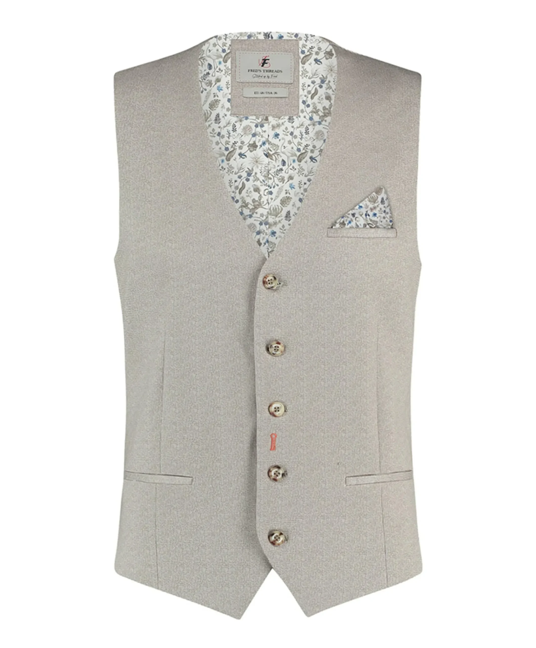 Heren gilet beige