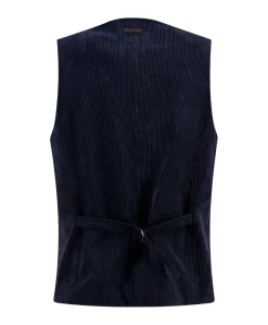 Heren gilet blauw