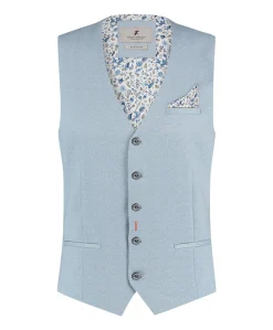 Heren gilet blauw