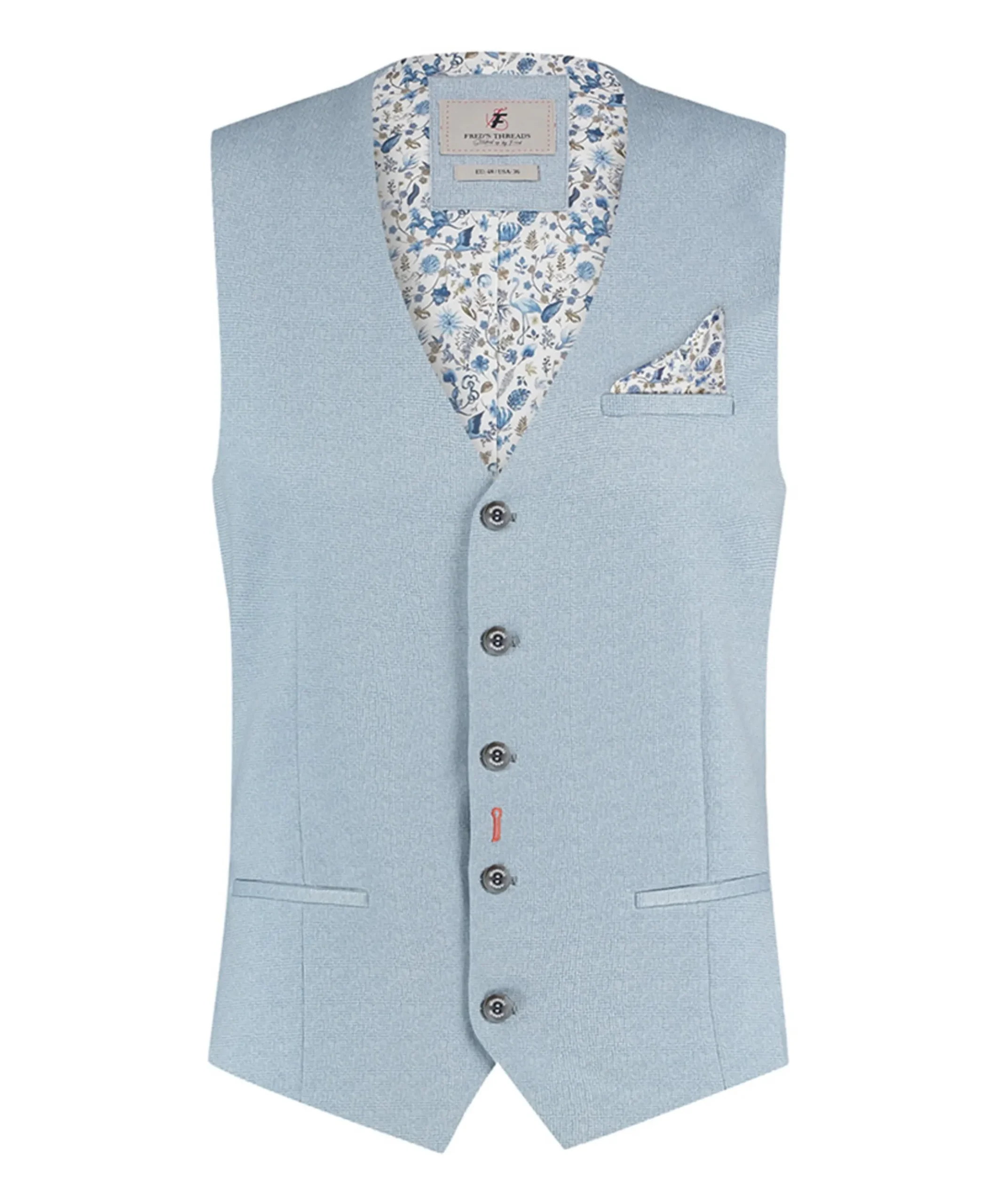Heren gilet blauw