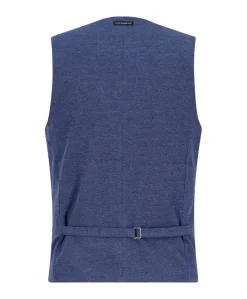 Heren gilet blauw
