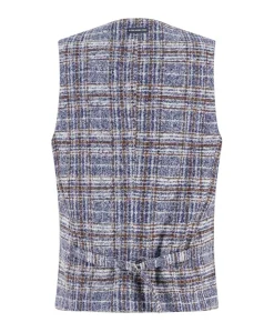 Heren gilet blauw