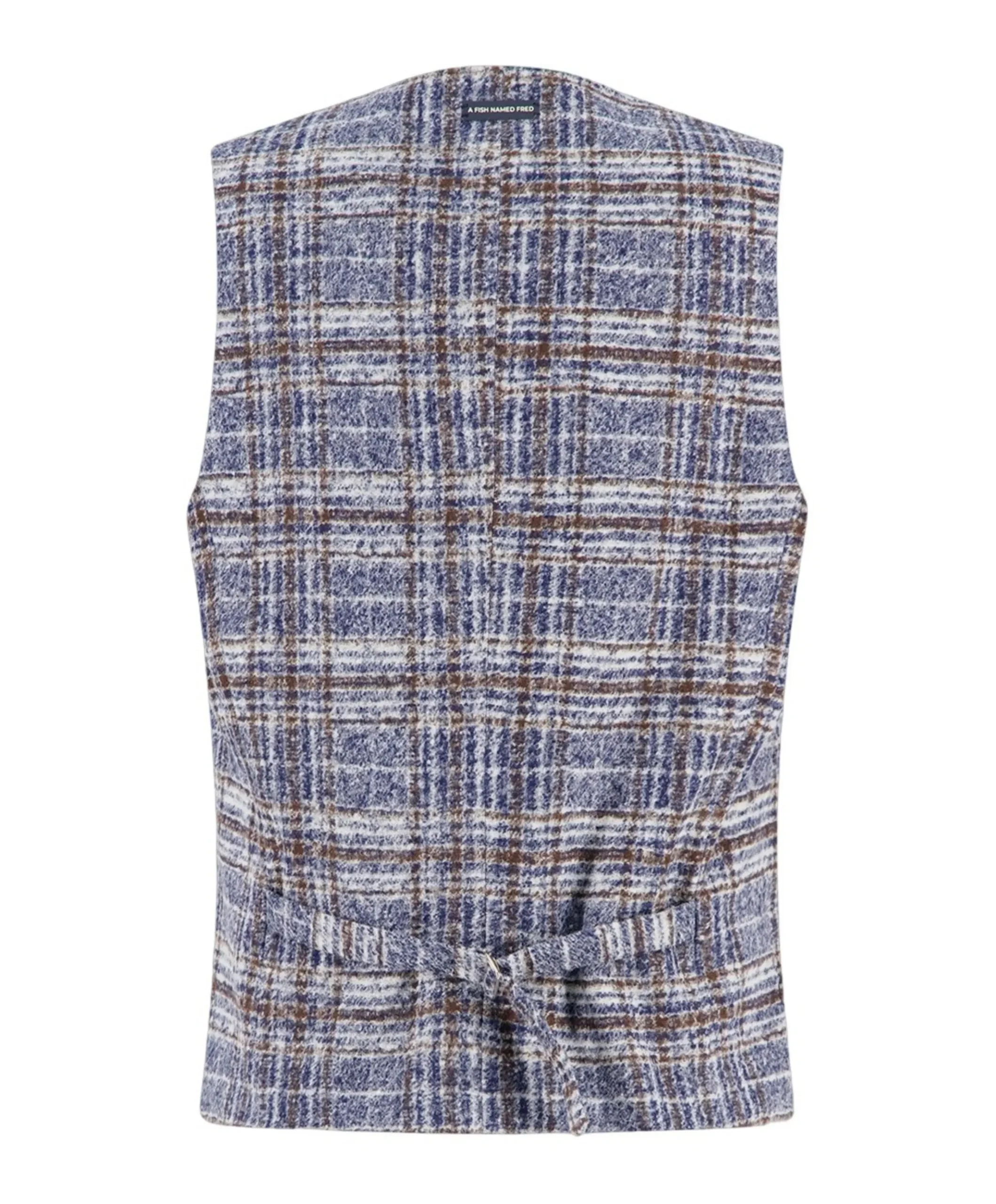 Heren gilet blauw
