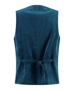 Heren gilet blauw