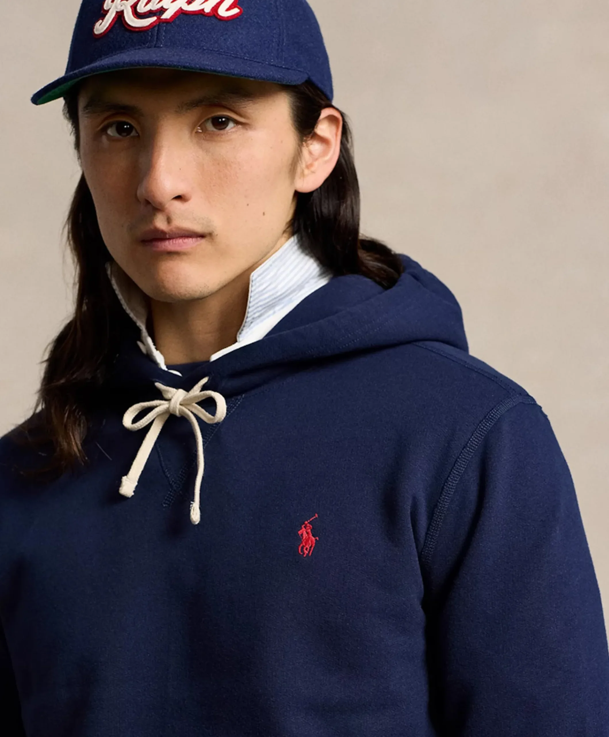 Heren hoodie blauw