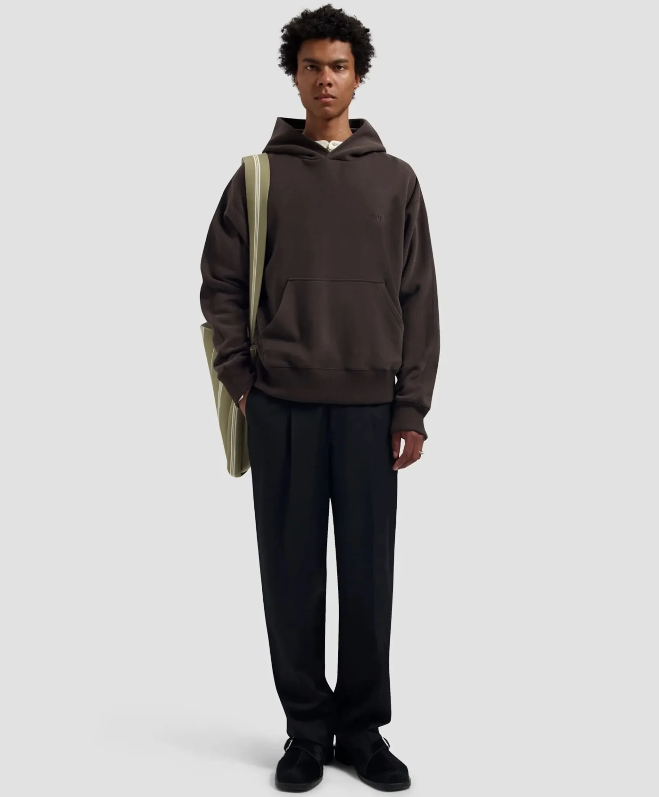 Heren hoodie bruin