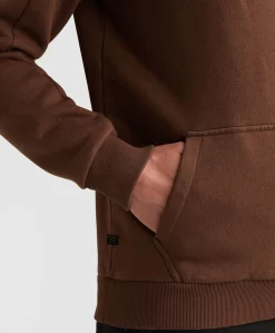 Heren hoodie bruin
