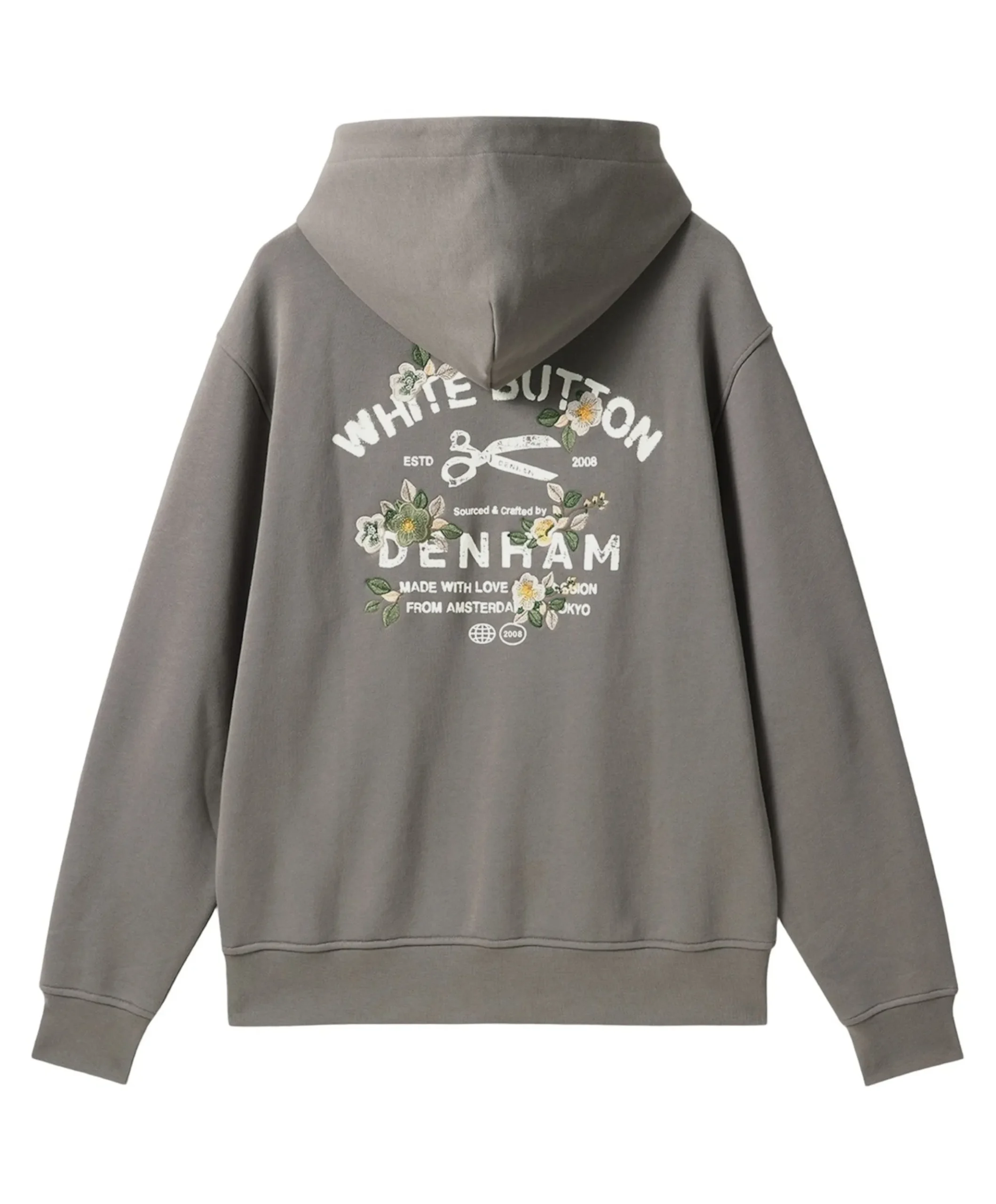 Heren hoodie grijs