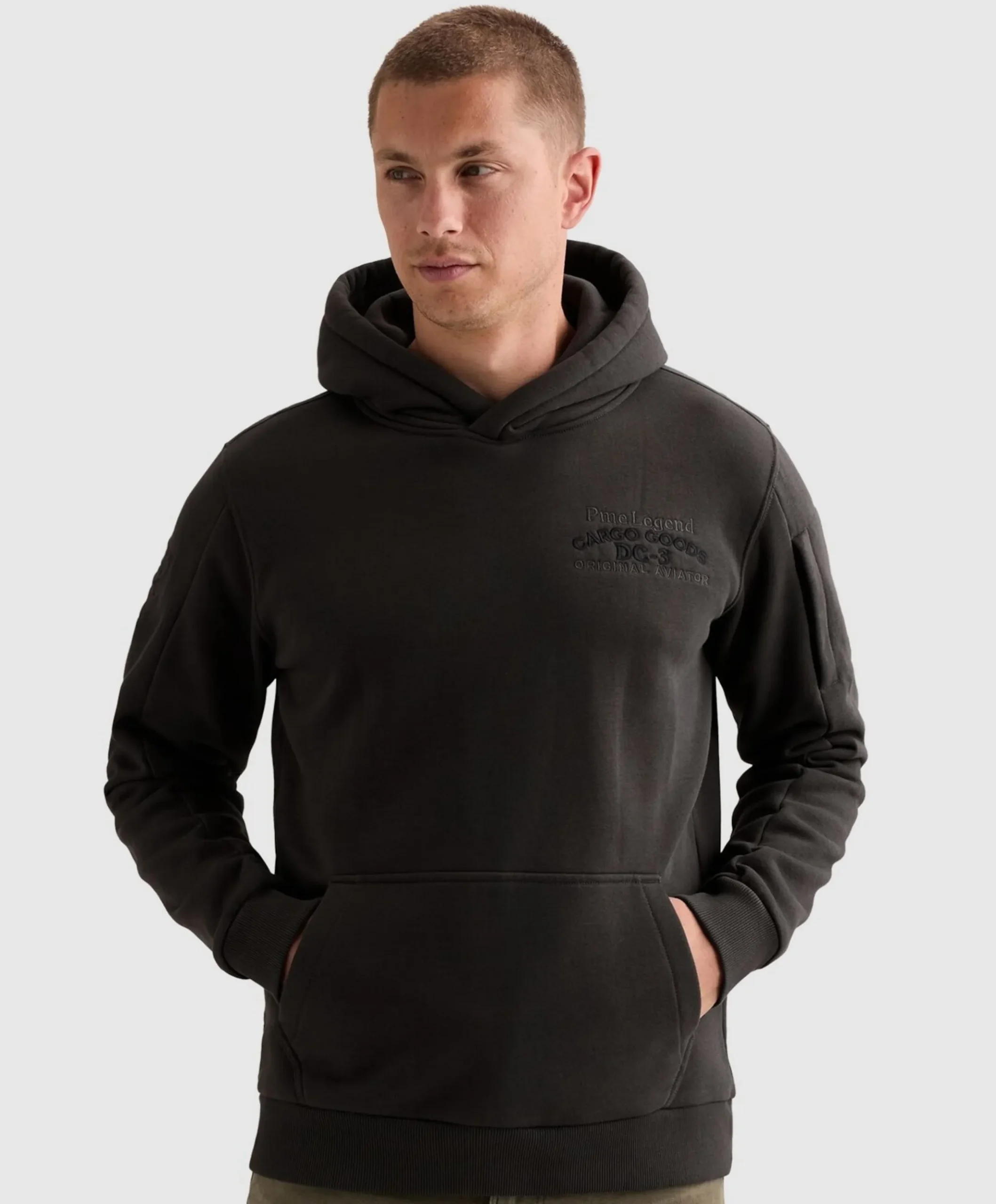Heren hoodie zwart