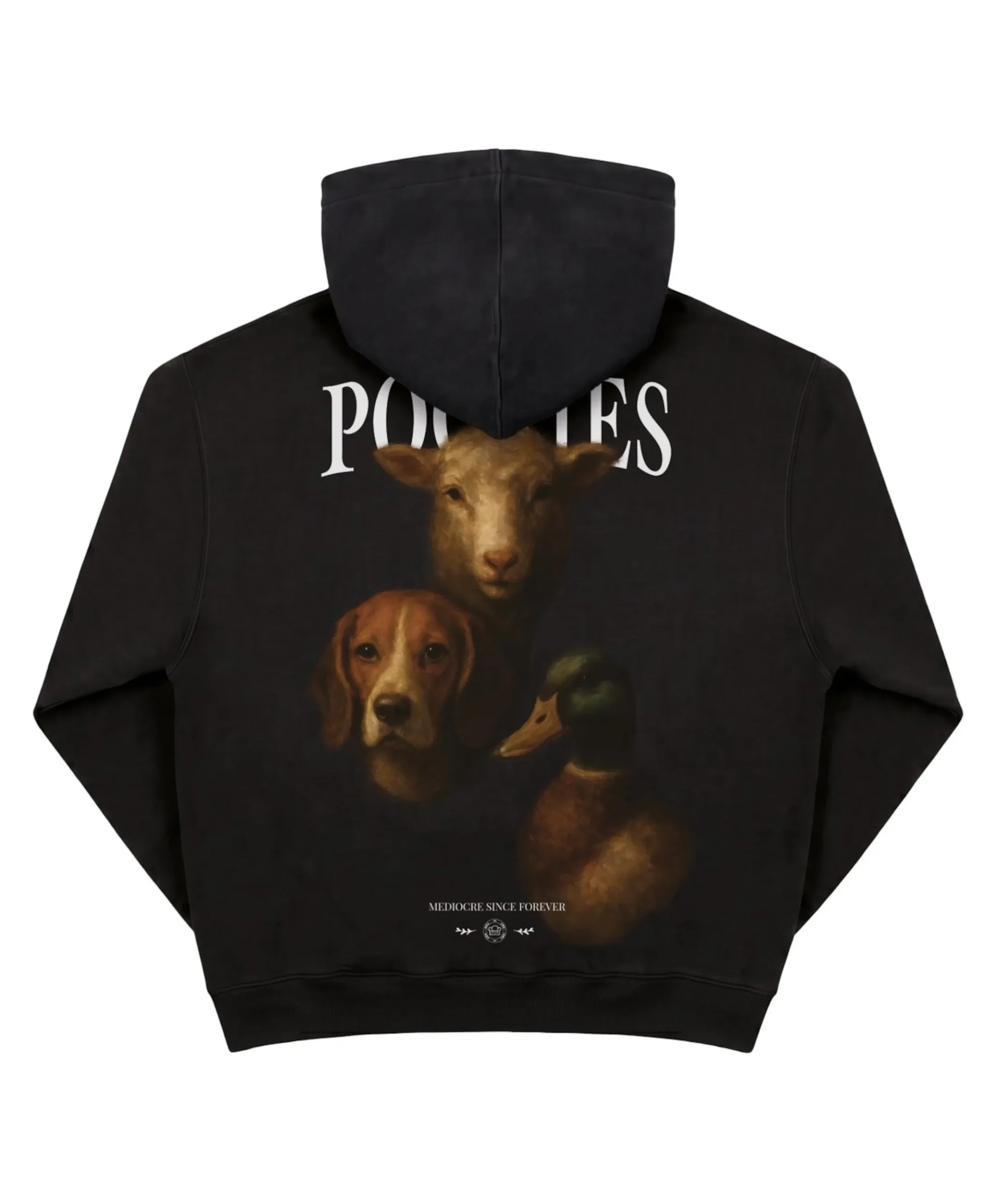 Heren hoodie zwart