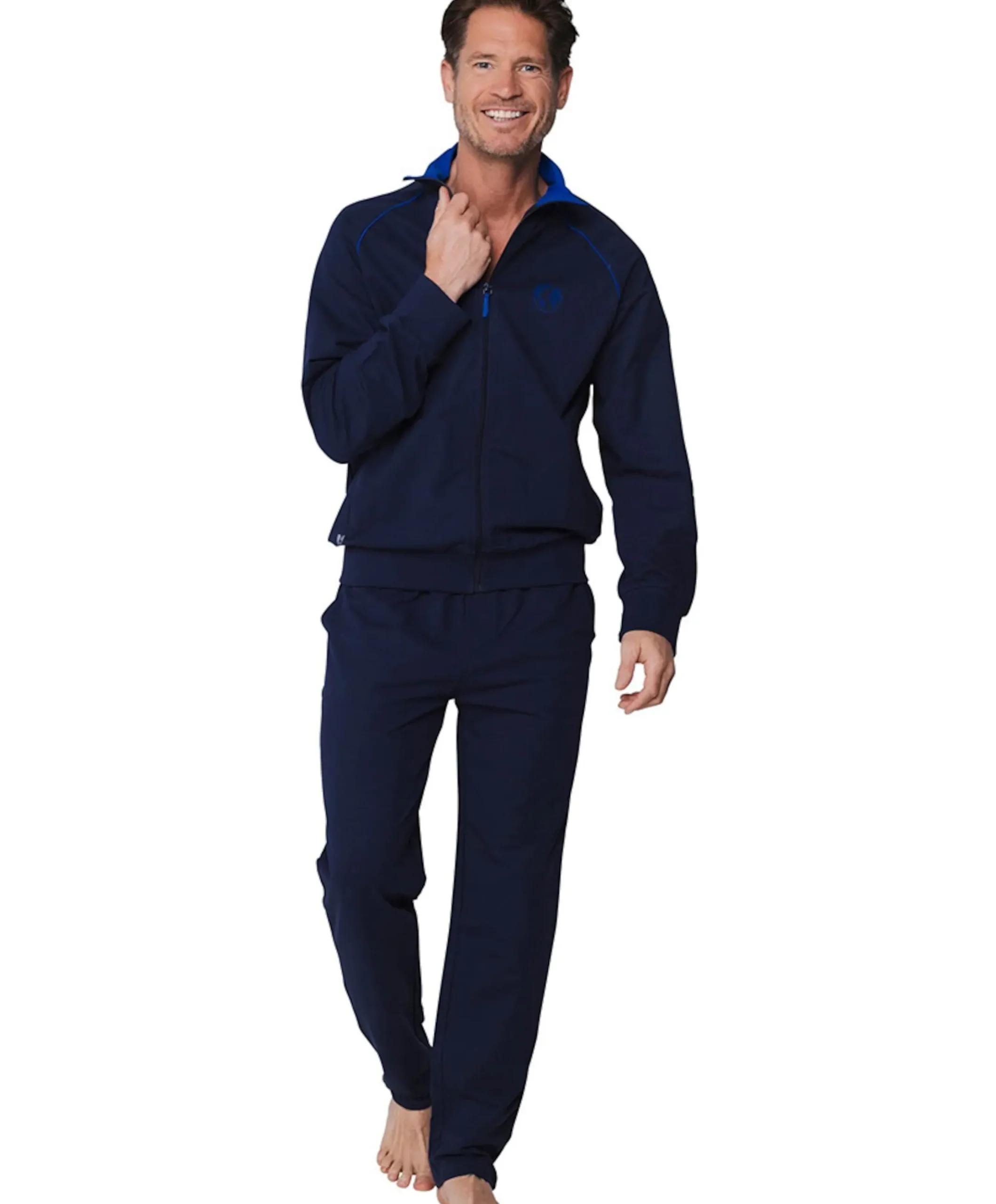 Heren huispak blauw